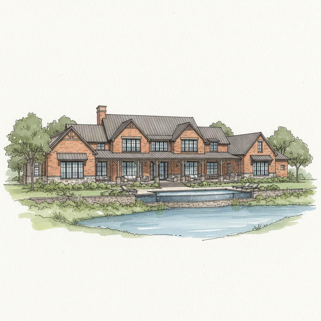 Waterside Modern Farmhouse Retreat