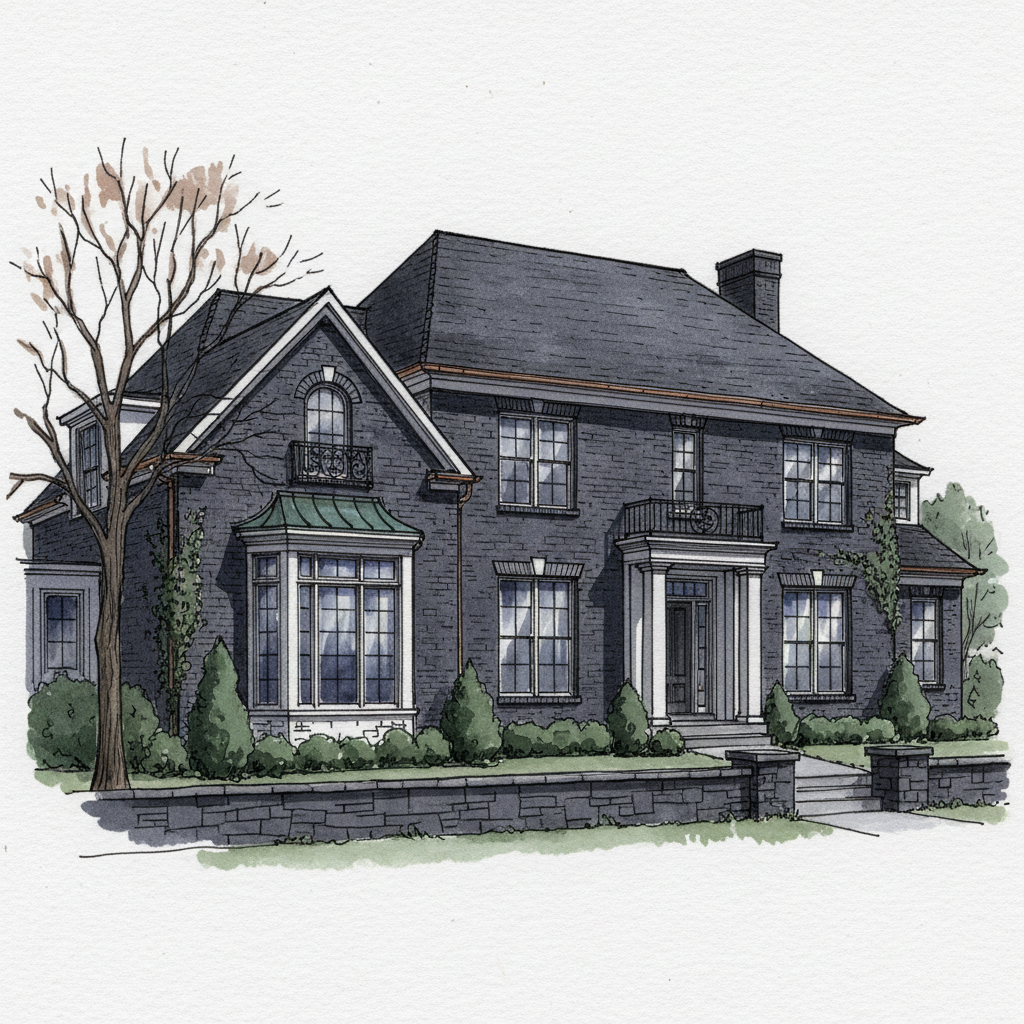 Moody Brick Colonial Retreat