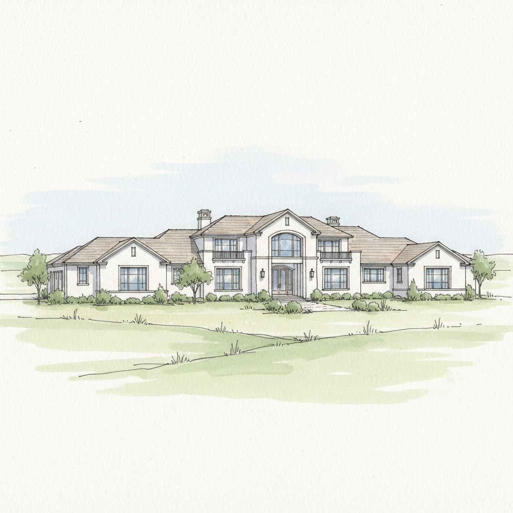 White Prairie Transitional Estate Retreat