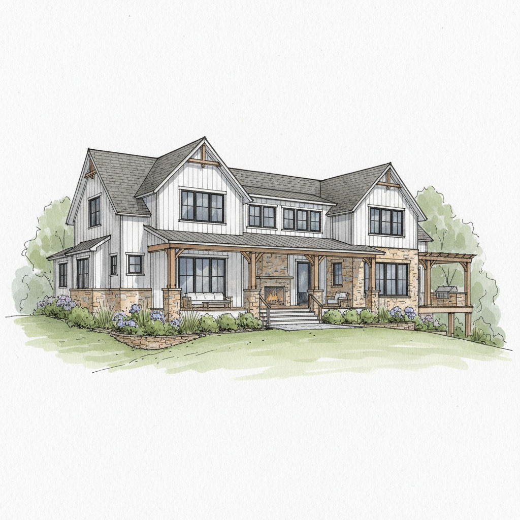 Warm Modern Farmhouse Retreat