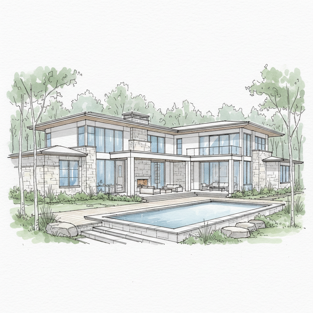 White Stone Contemporary Showpiece