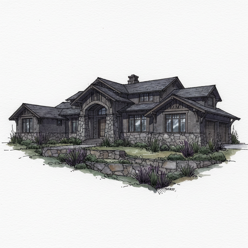 Moody Wabi-Sabi Craftsman Estate