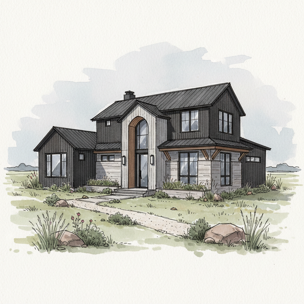 Dark Prairie Modern Farmhouse Welcome